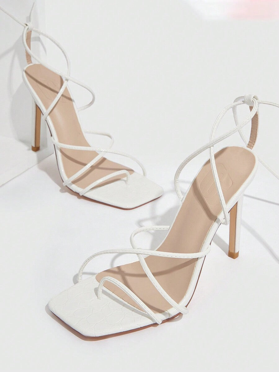 CUCCOO SZL CUCCOO Women Fashion Elegant Lace-Up High Heel Sandals