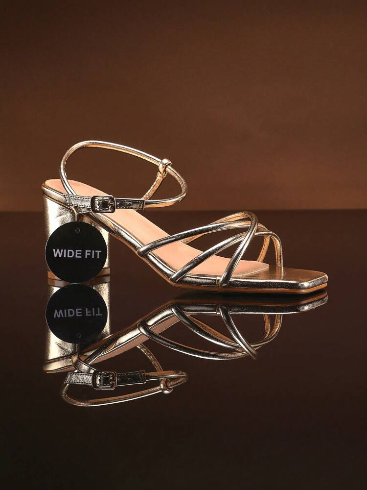 SHUZIA Women’s Wide-Fit Fashion Casual Comfy Square Toe Low Block Heel Sandals – Mother’s Day Present