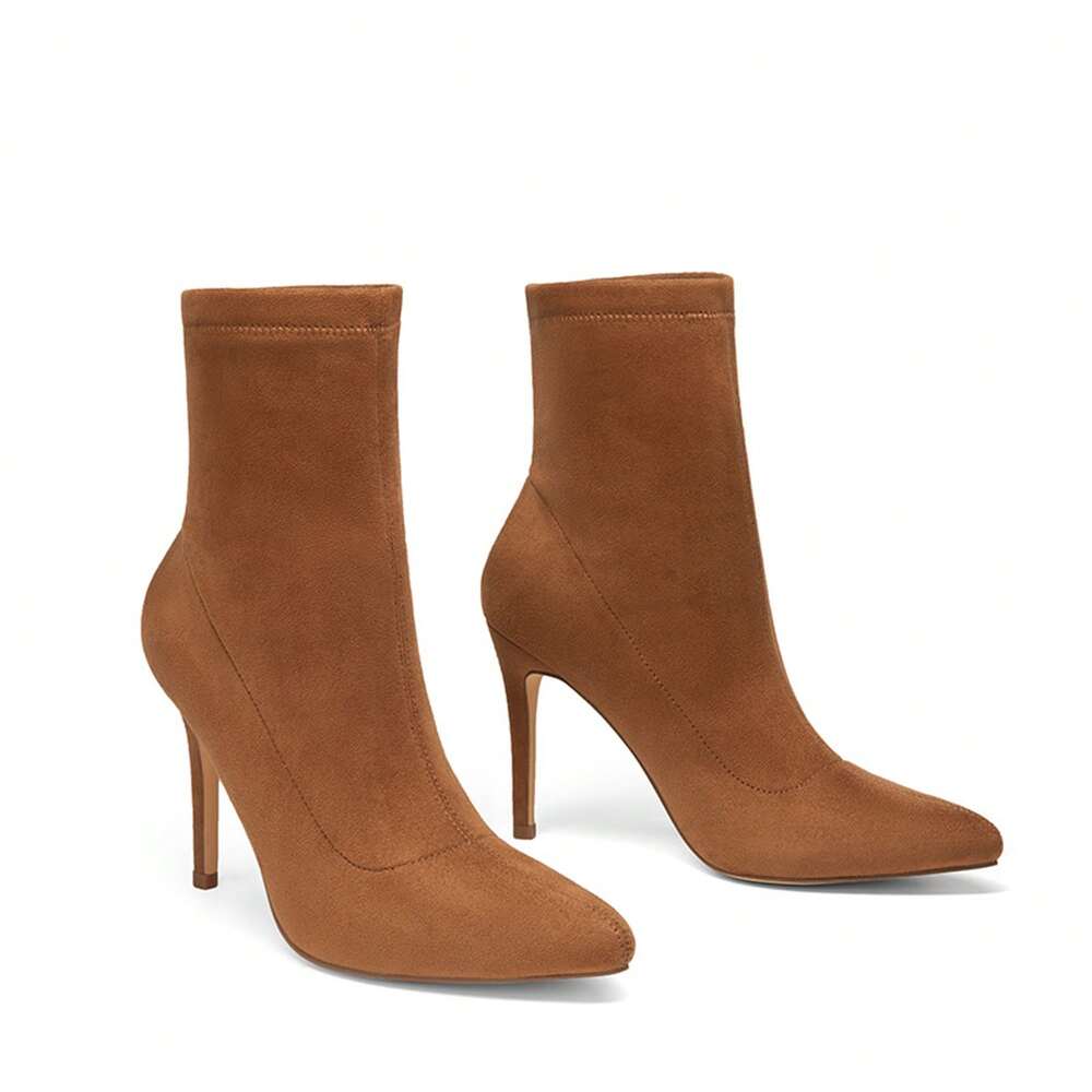 DREAM PAIRS Elegant Women's Pointed-Toe Stiletto Ankle Boots