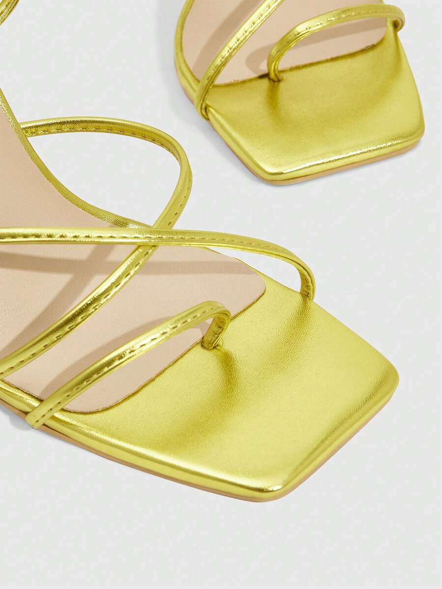 CUCCOO SZL CUCCOO Women Fashion Elegant Lace-Up High Heel Sandals